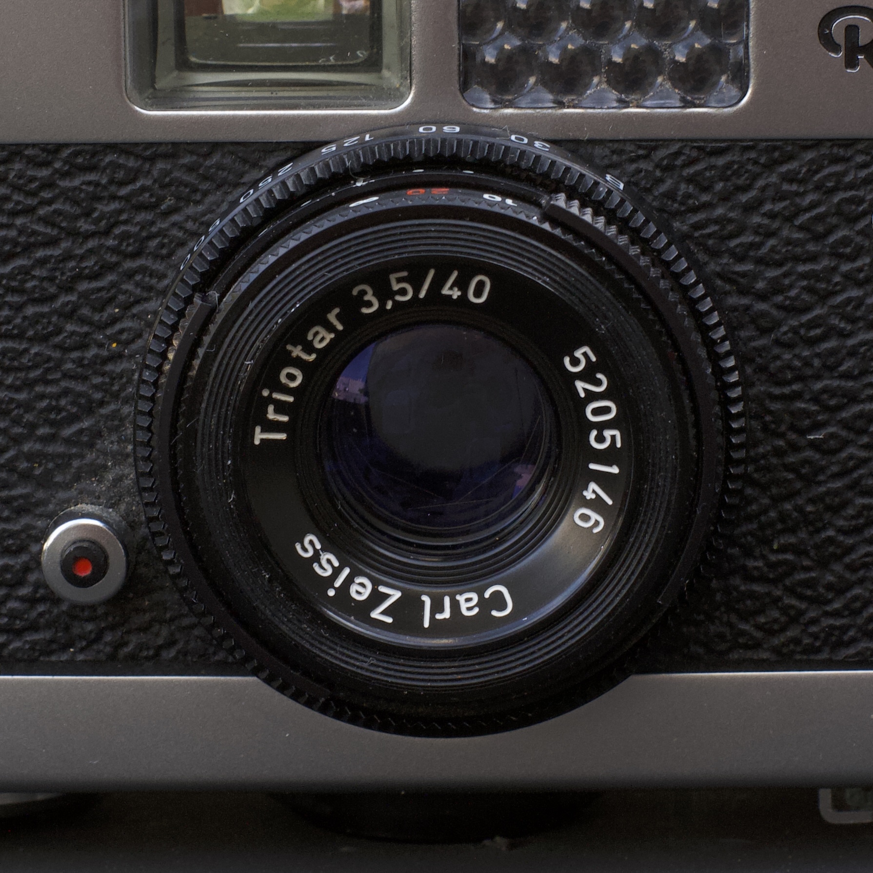 Rollei B35 lens view
